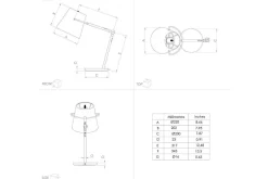 Bordlampe Eglo Granadillos Svart