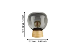 Bordlampe Eglo Magacela Grå/Transparent
