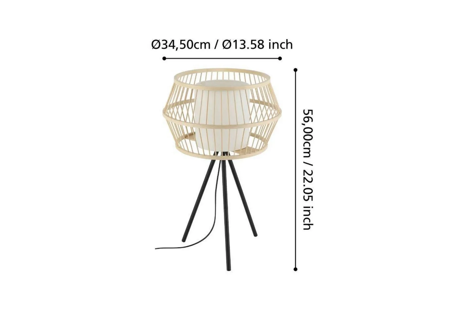 Bordlampe Eglo Monterroso Natur