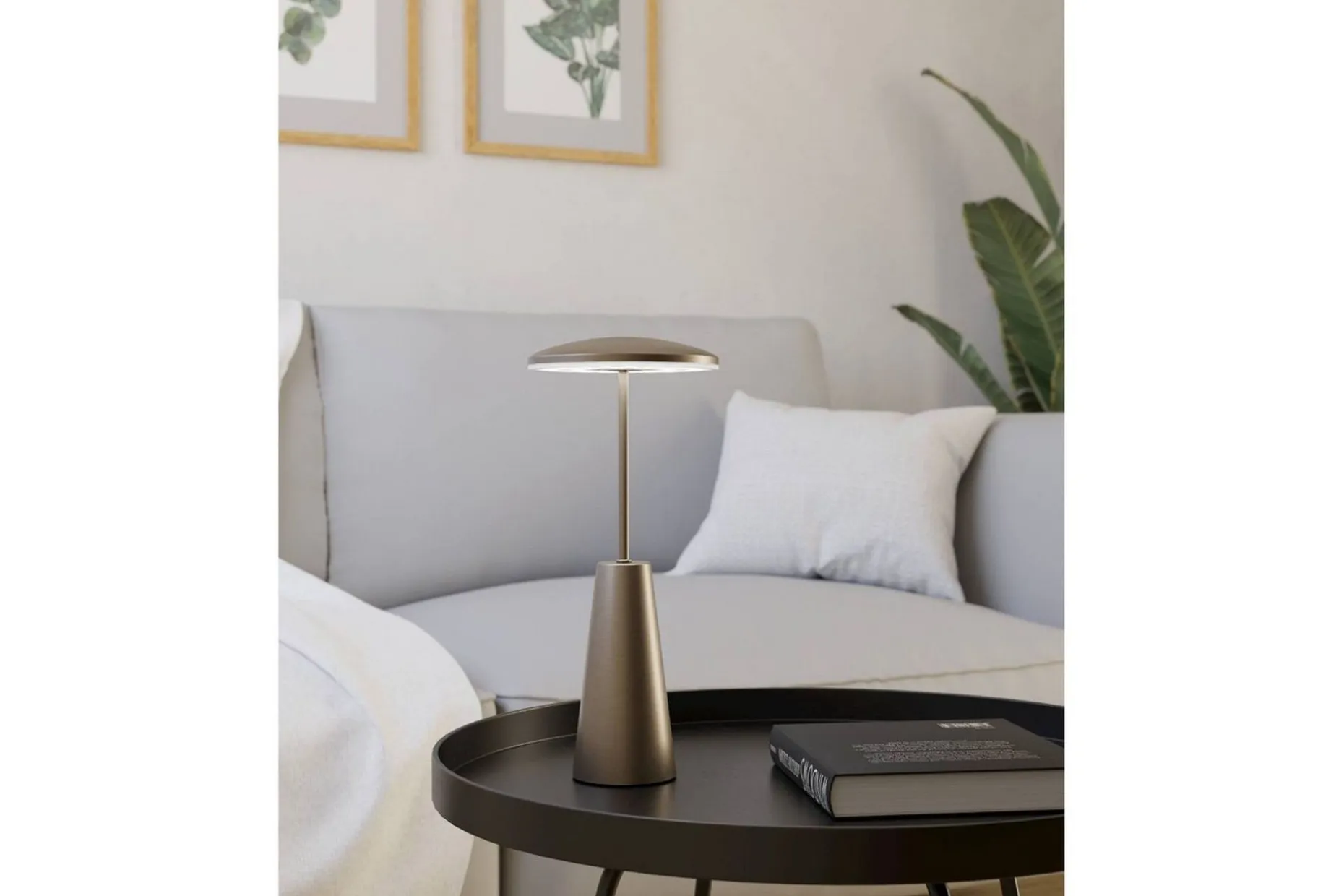 Bordlampe Eglo Piccola med touch mørk bronse