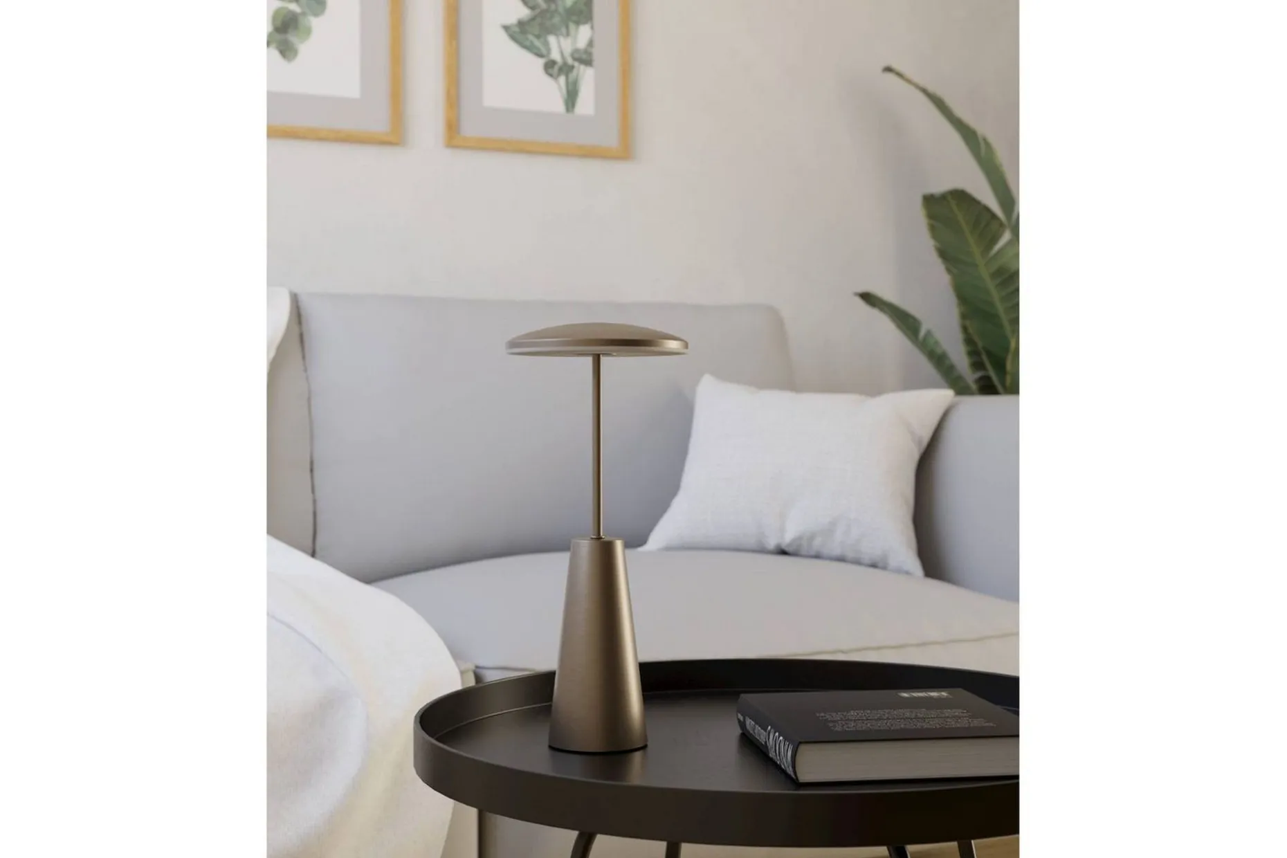 Bordlampe Eglo Piccola med touch mørk bronse