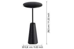 Bordlampe Eglo Piccola med touch svart