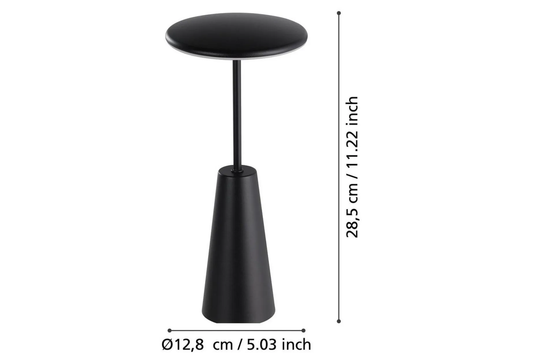Bordlampe Eglo Piccola med touch svart