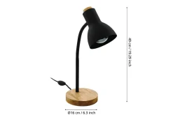 Bordlampe Eglo Veradal Svart, Brun