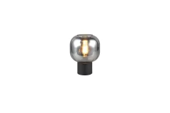 Bordlampe TRIO Diva Matt svart/krom