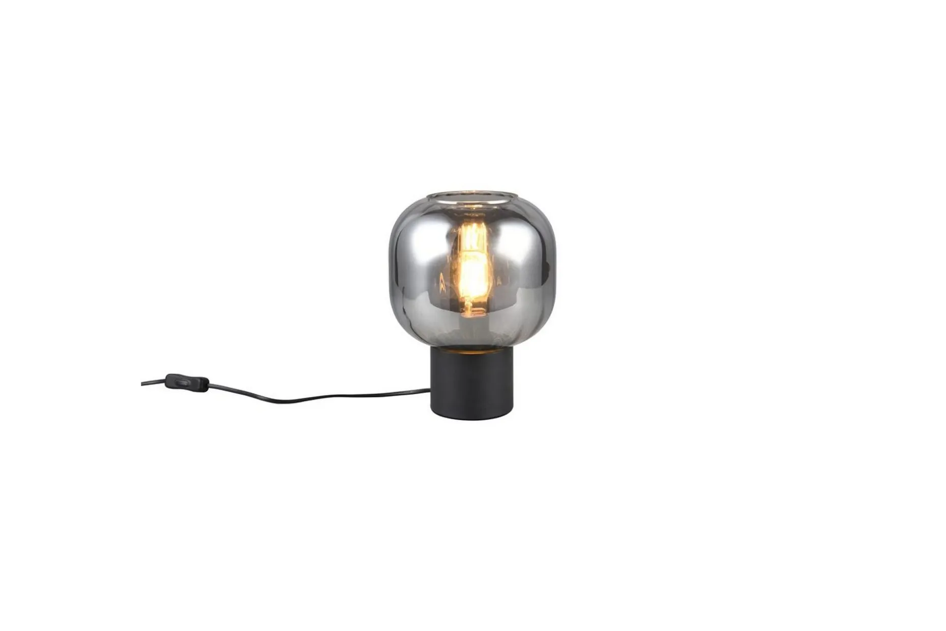 Bordlampe TRIO Diva Matt svart/krom