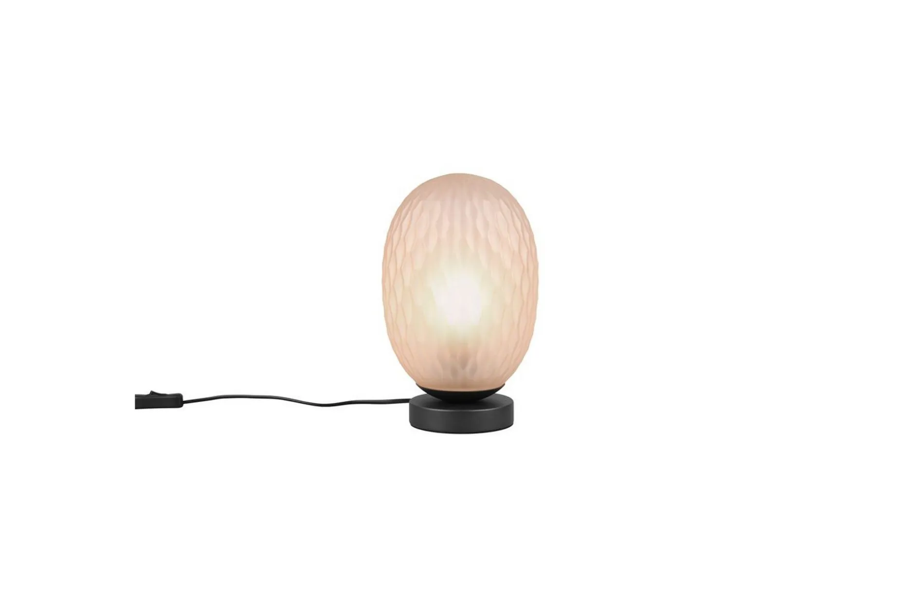 Bordlampe TRIO Facette Matt svart/amber