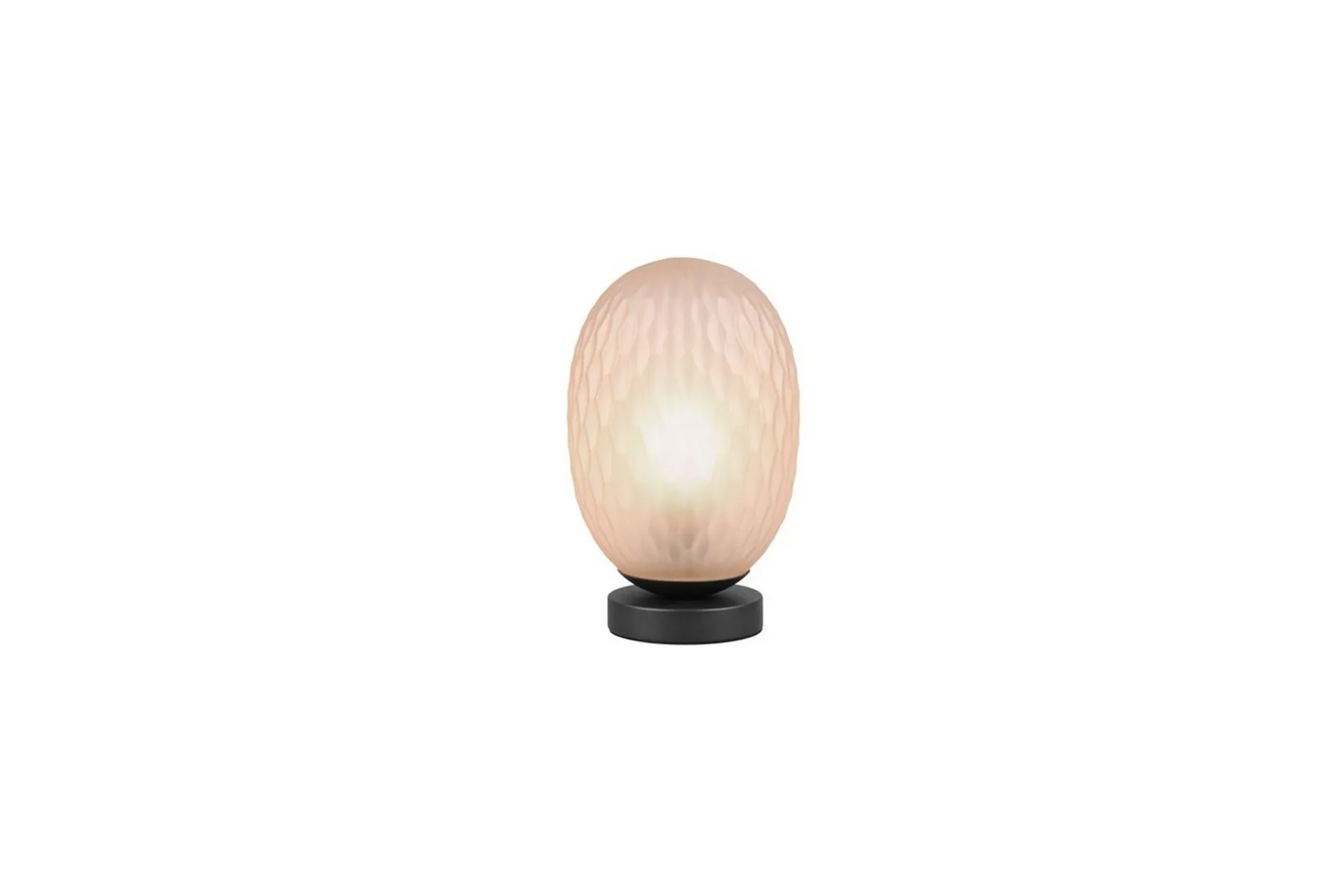 Bordlampe TRIO Facette Matt svart/amber