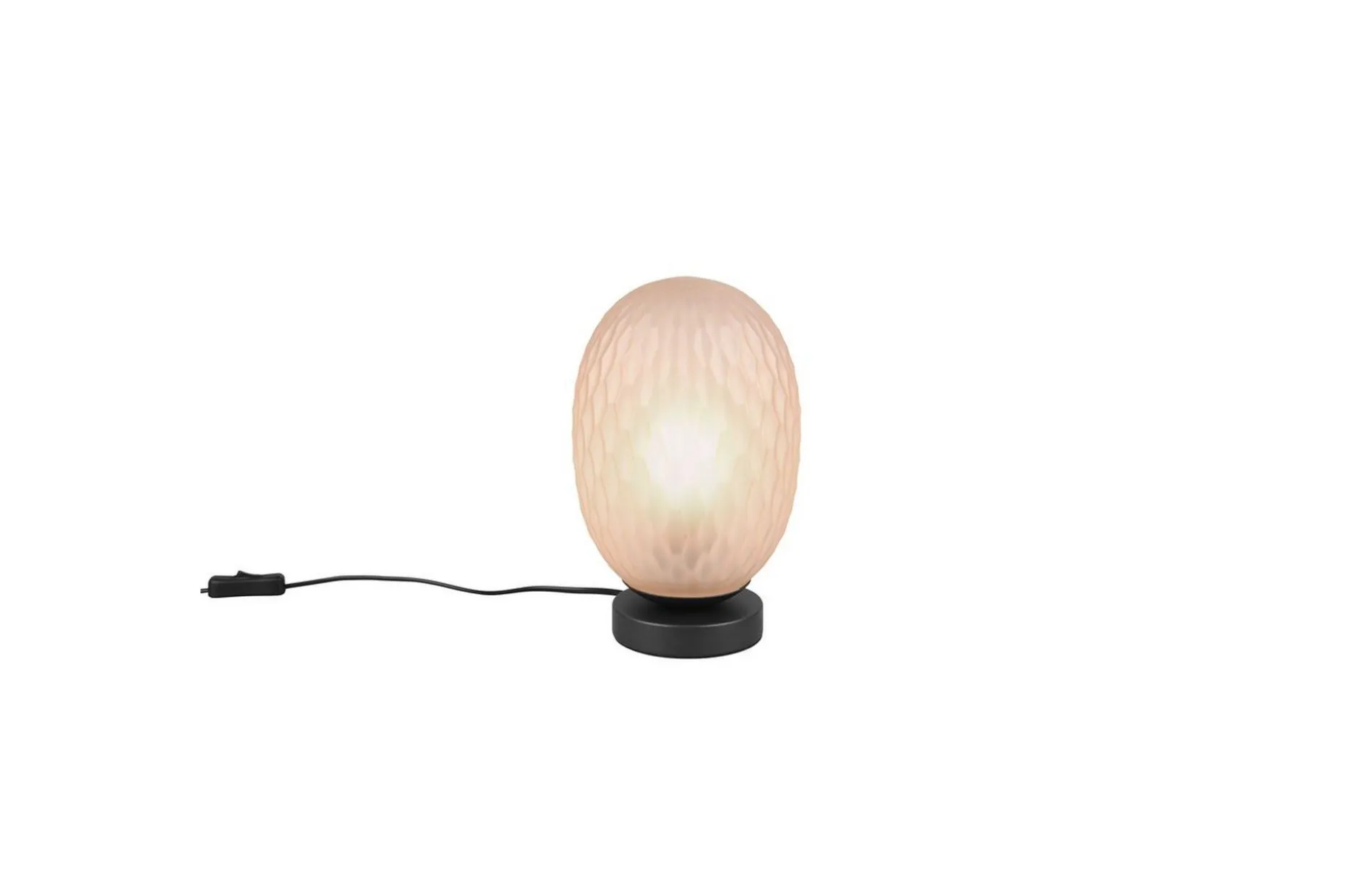 Bordlampe TRIO Facette Matt svart/amber
