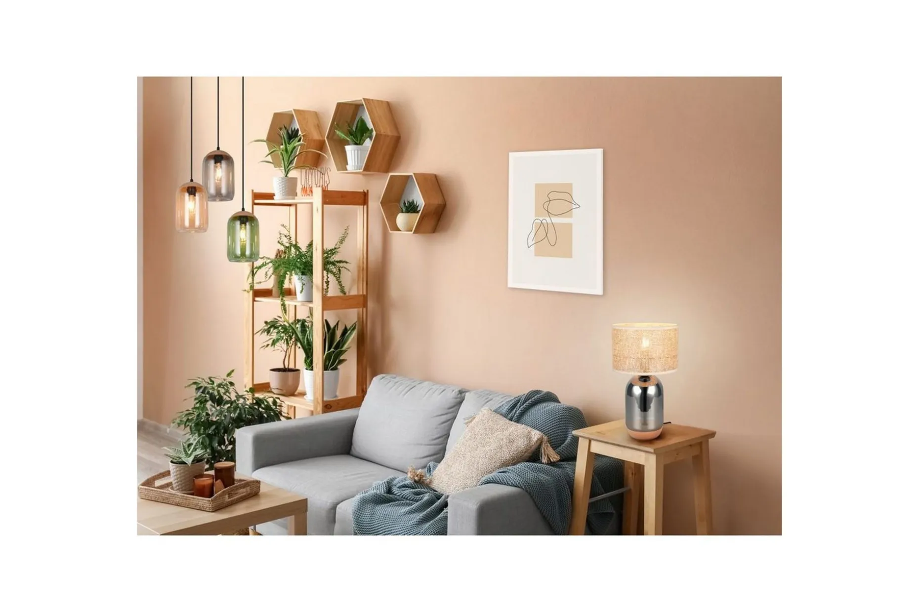 Bordlampe TRIO Tara 43 cm