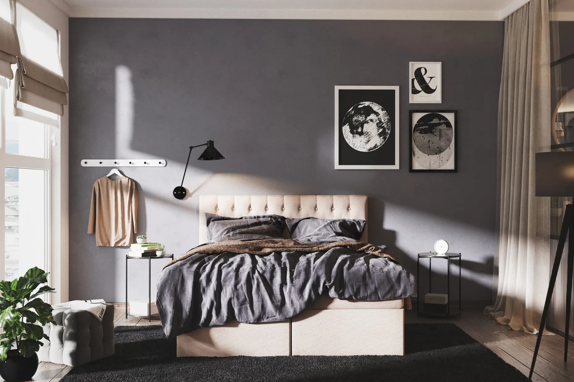 Boxy Box Bed 160x200 cm