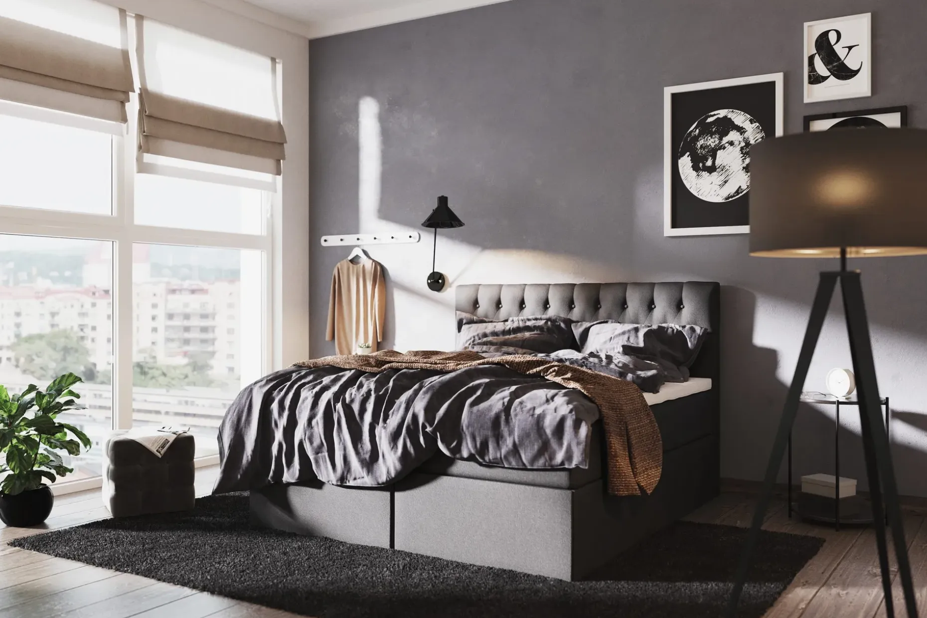 Boxy Box Bed 160x200 cm