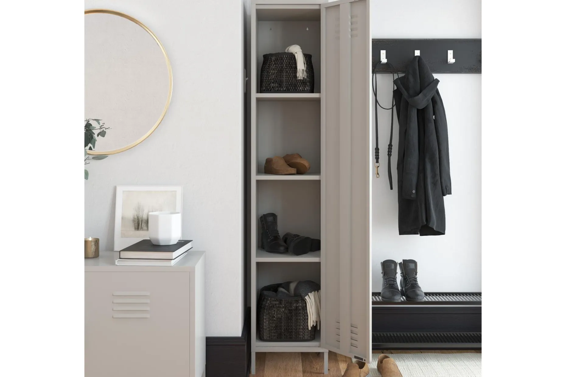 Bradford Highboard Lysegrå