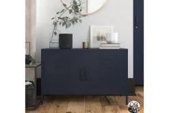 Bradford Skjenk 100x40 cm Mørkeblå