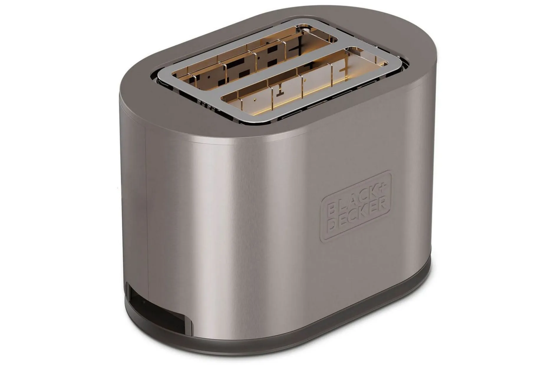 Brødrister Black+Decker 2 rom rustfritt 900W stål