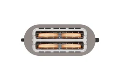 Brødrister Black+Decker 2 rom rustfritt stål