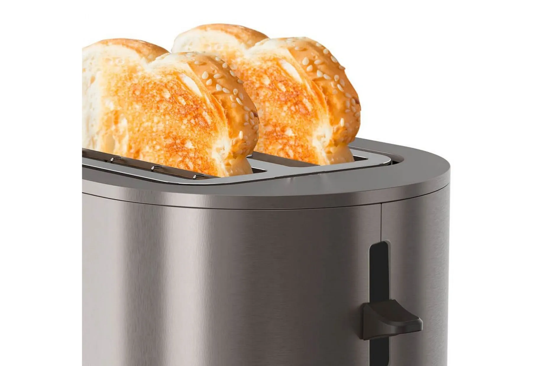 Brødrister Black+Decker 2 rom rustfritt stål