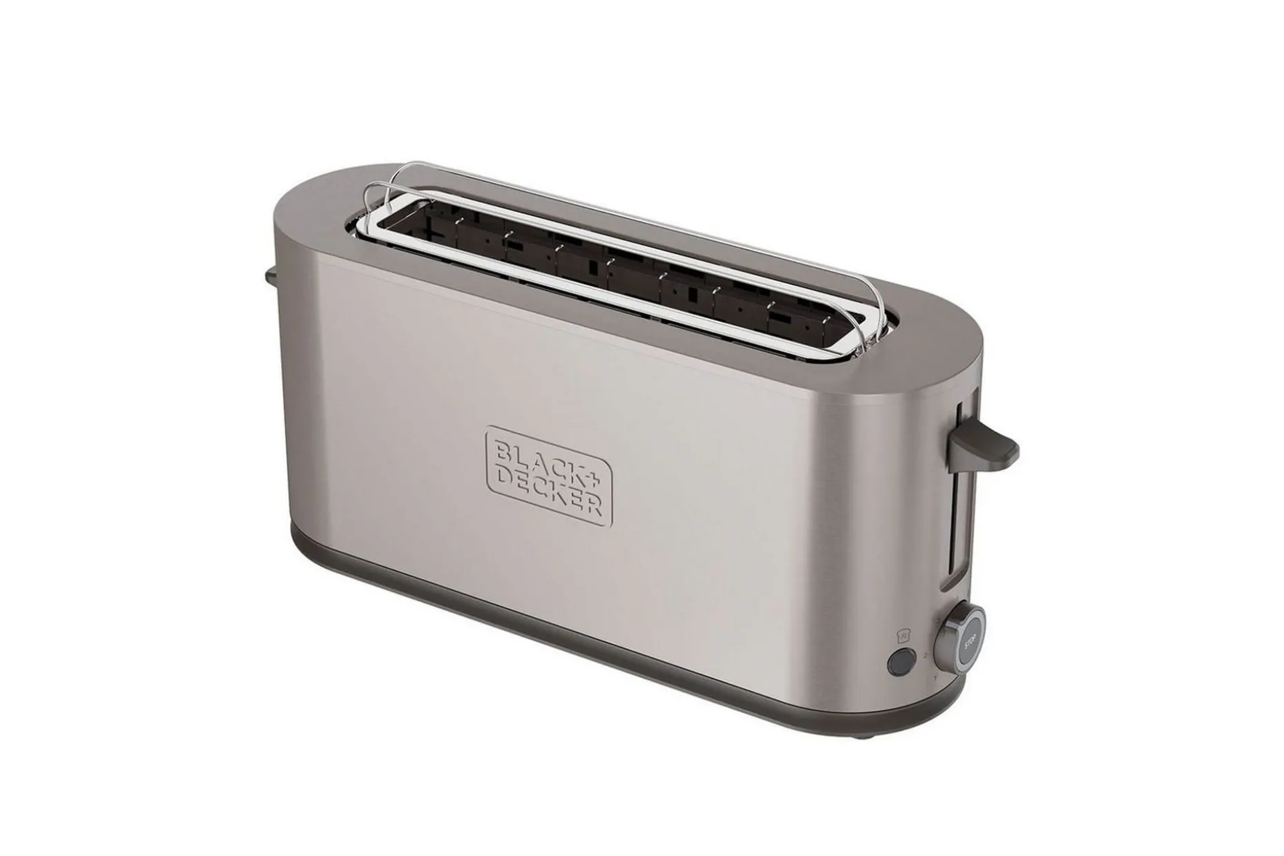 Brødrister Black+Decker 1 rom Rustfritt Stål