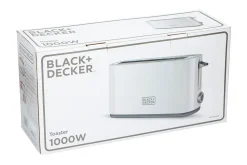 Brødrister Black+Decker 1000W Hvit