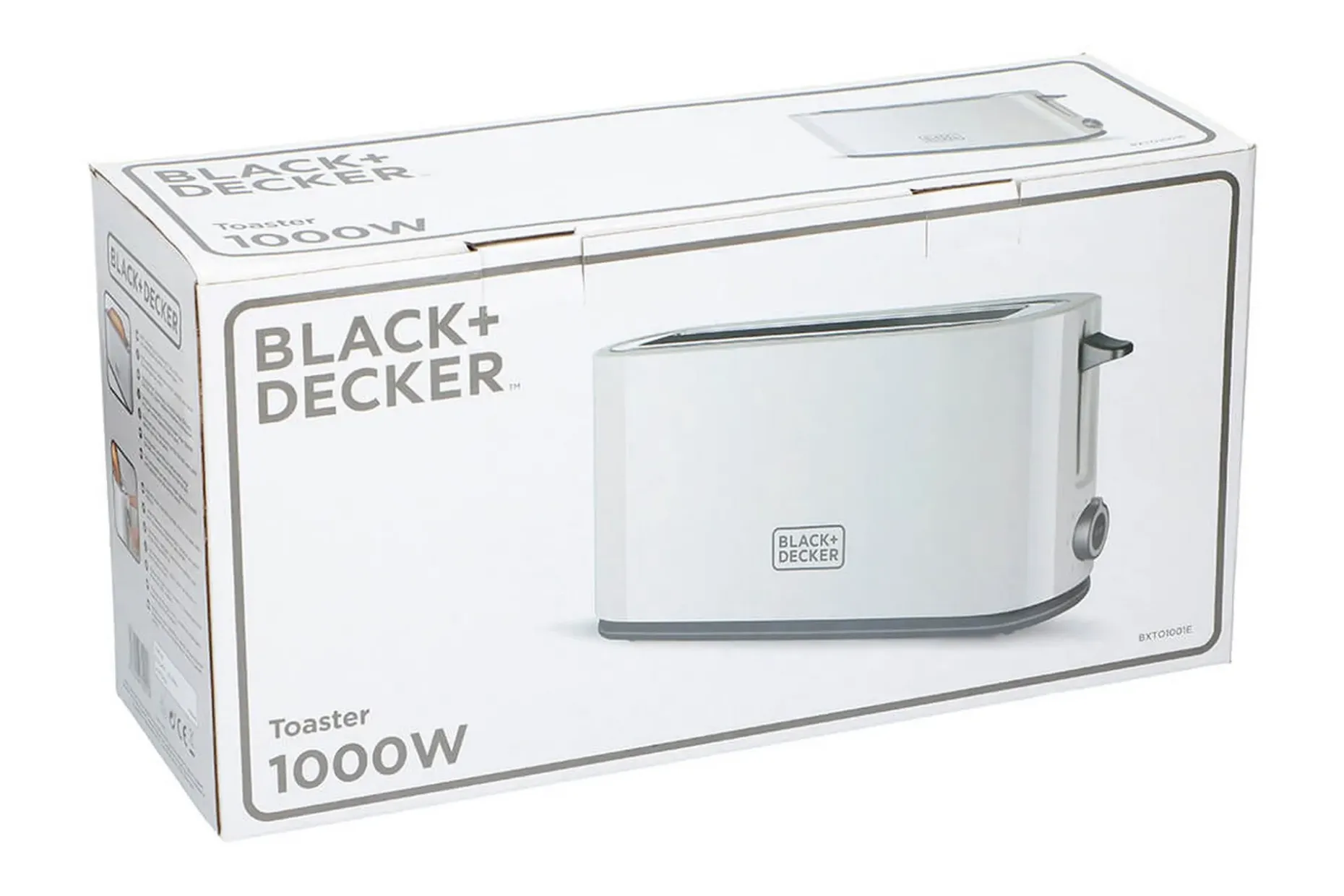 Brødrister Black+Decker 1000W Hvit
