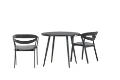 Break Cafégruppe Rund 90 cm + 2 Slit Spisestol