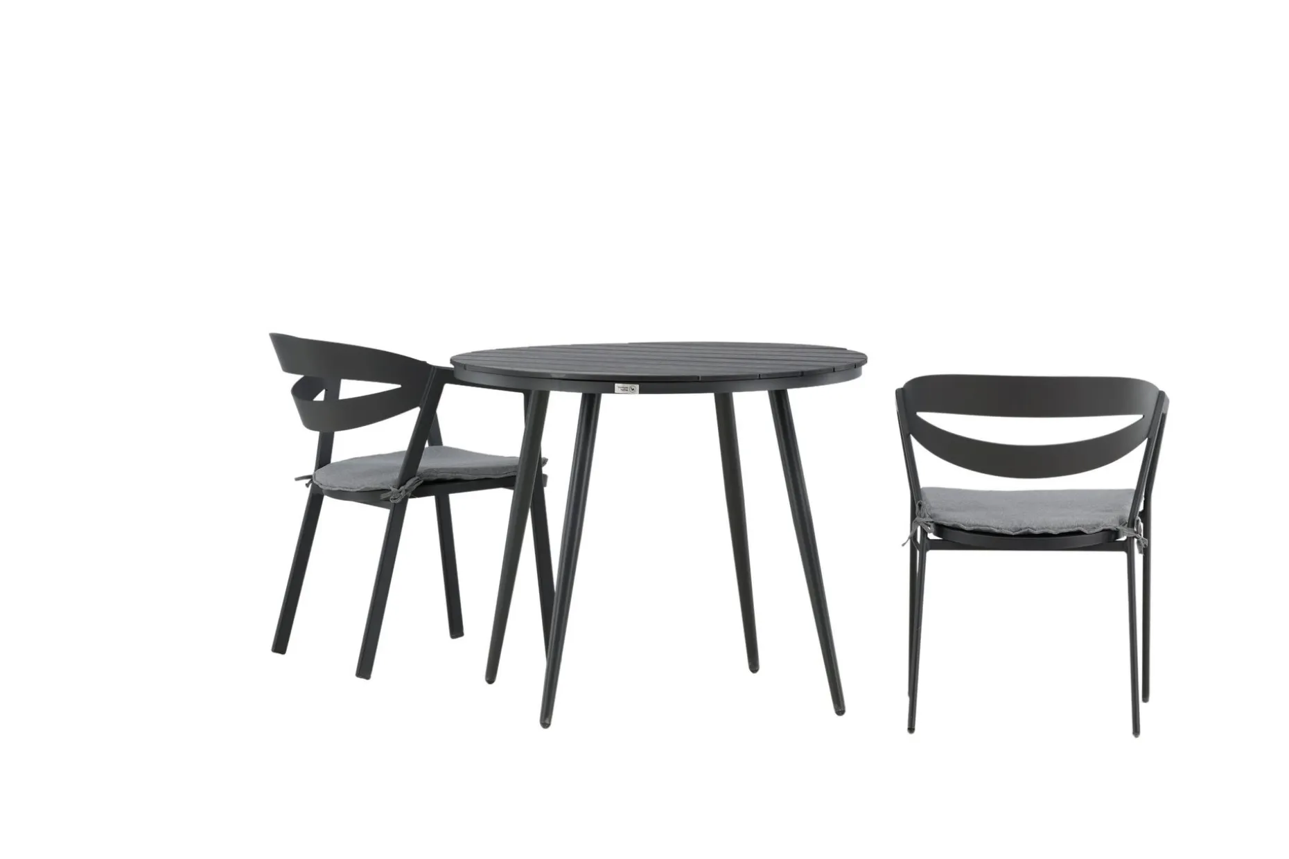 Break Cafégruppe Rund 90 cm + 2 Slit Spisestol