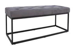 Brigite Benk 100x35x47 cm Grå