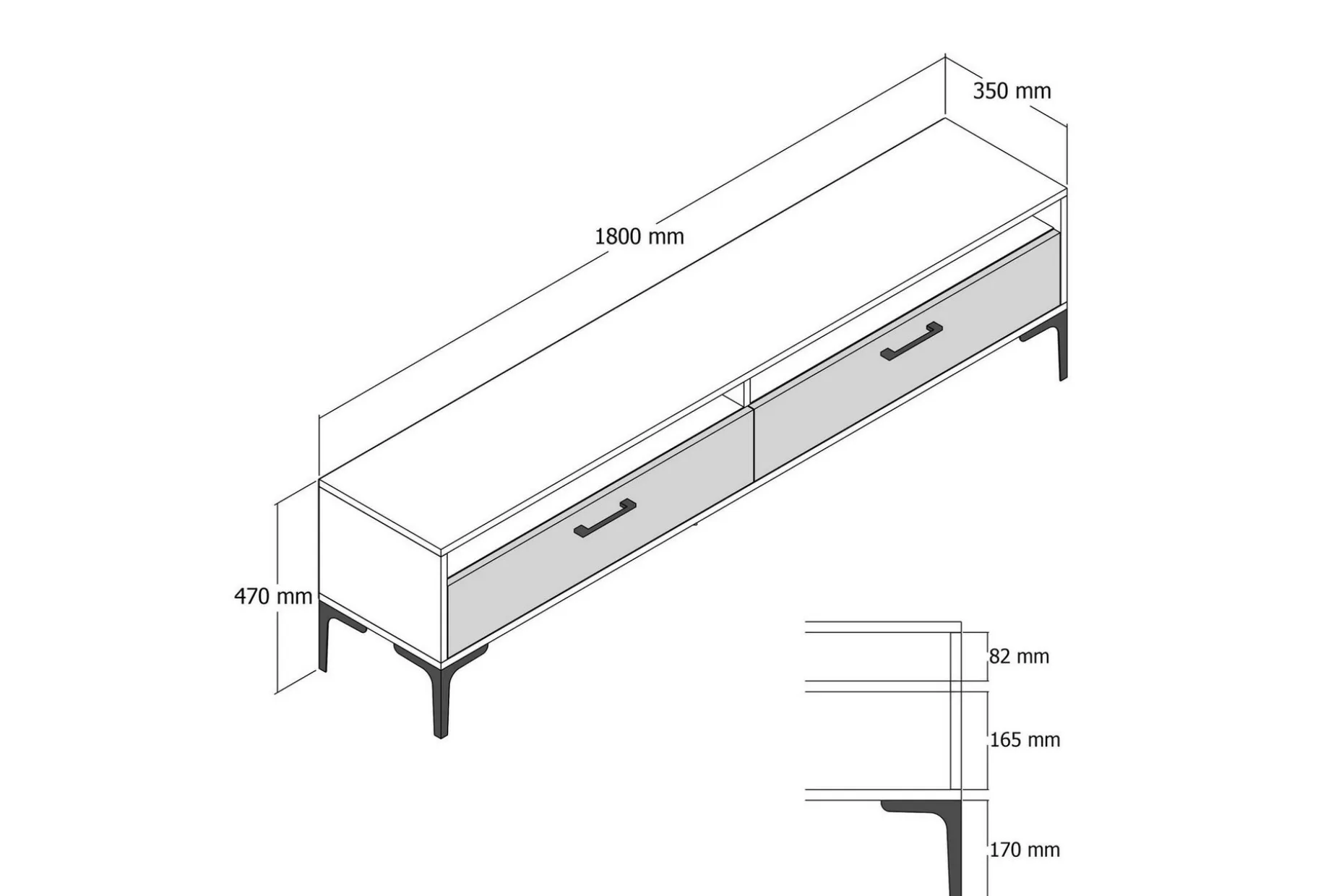 Brutorp TV-benk 180 cm
