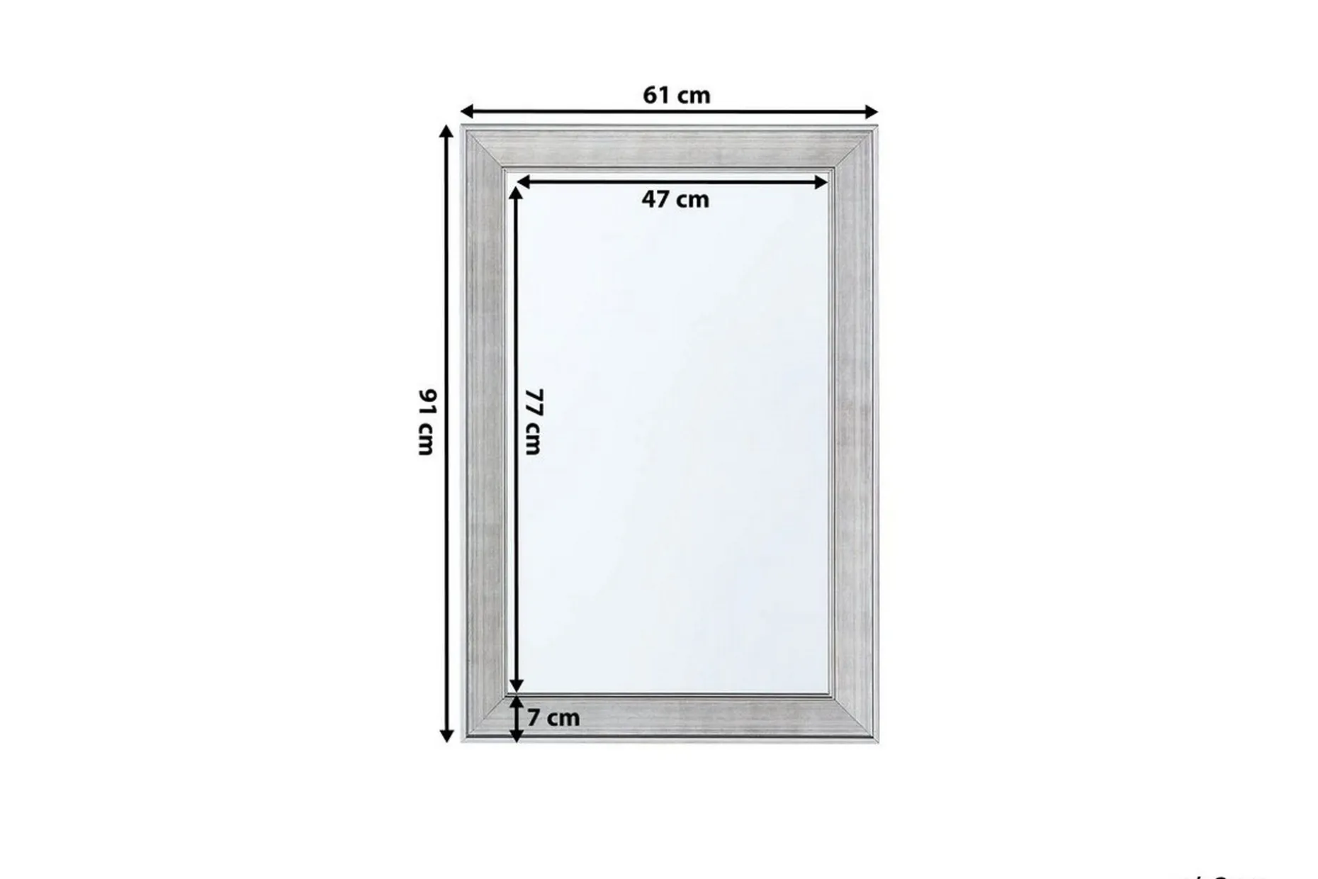 Bubry Speil 61 cm