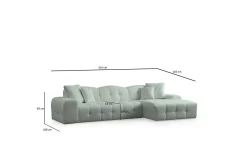 Buddy Sofa med Divan 4-seter