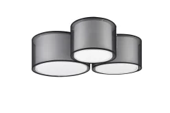 Burton Taklampe 3-os E27 Mattsvart