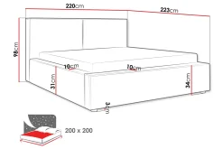Bysantinsk Oppbevaringsseng 200x200 cm