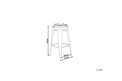 Cabrillo Barstol 42 cm