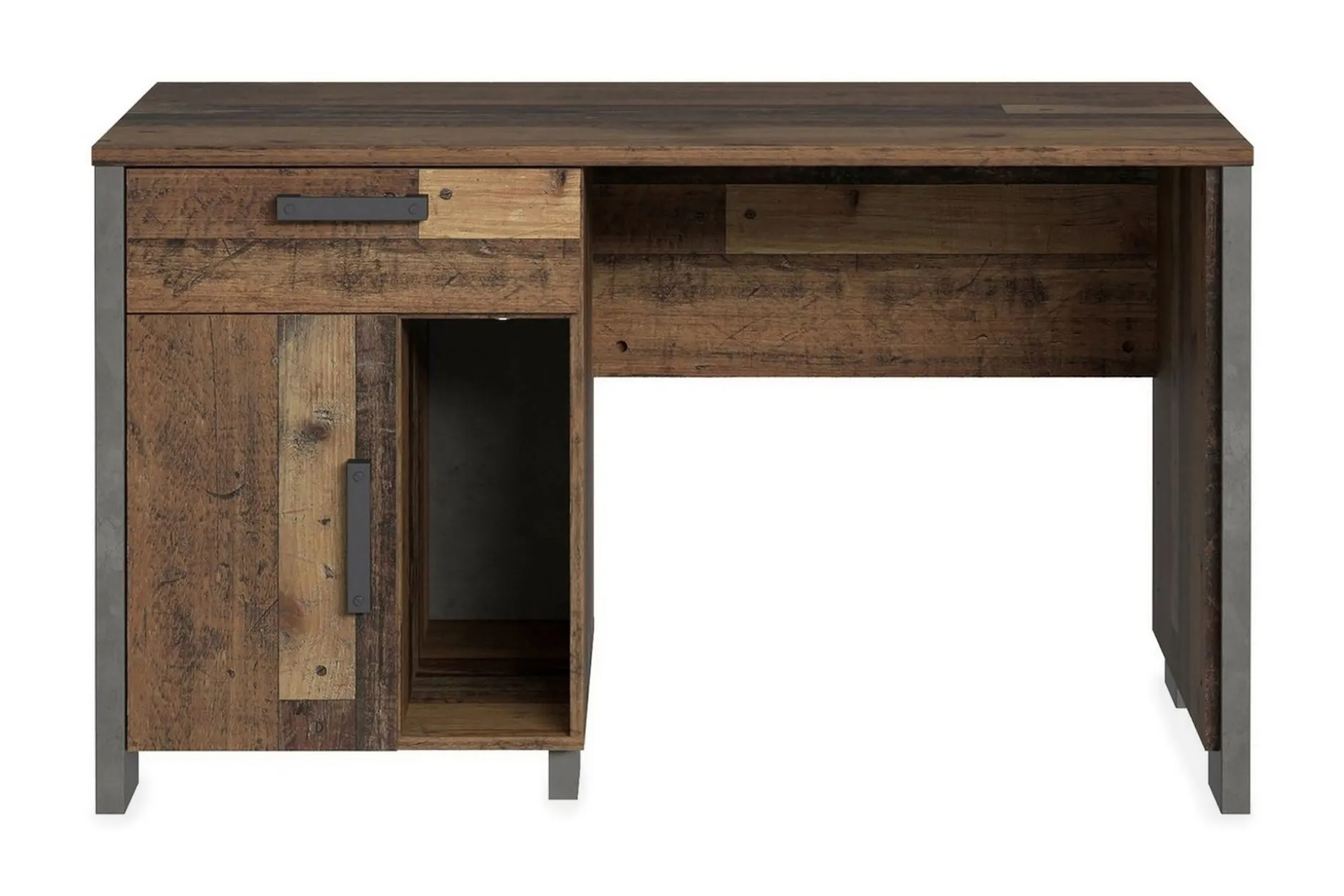 Cadle Skrivebord 127 cm med Oppbevaringsskuff + Skap