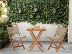 Caféssett utendørs sammenleggbar Calciano akasietre