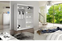 Camino Garderobe 58x150 cm LED-belysning
