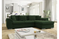 Camior 3-sits Hörnbäddsoffa Dark green