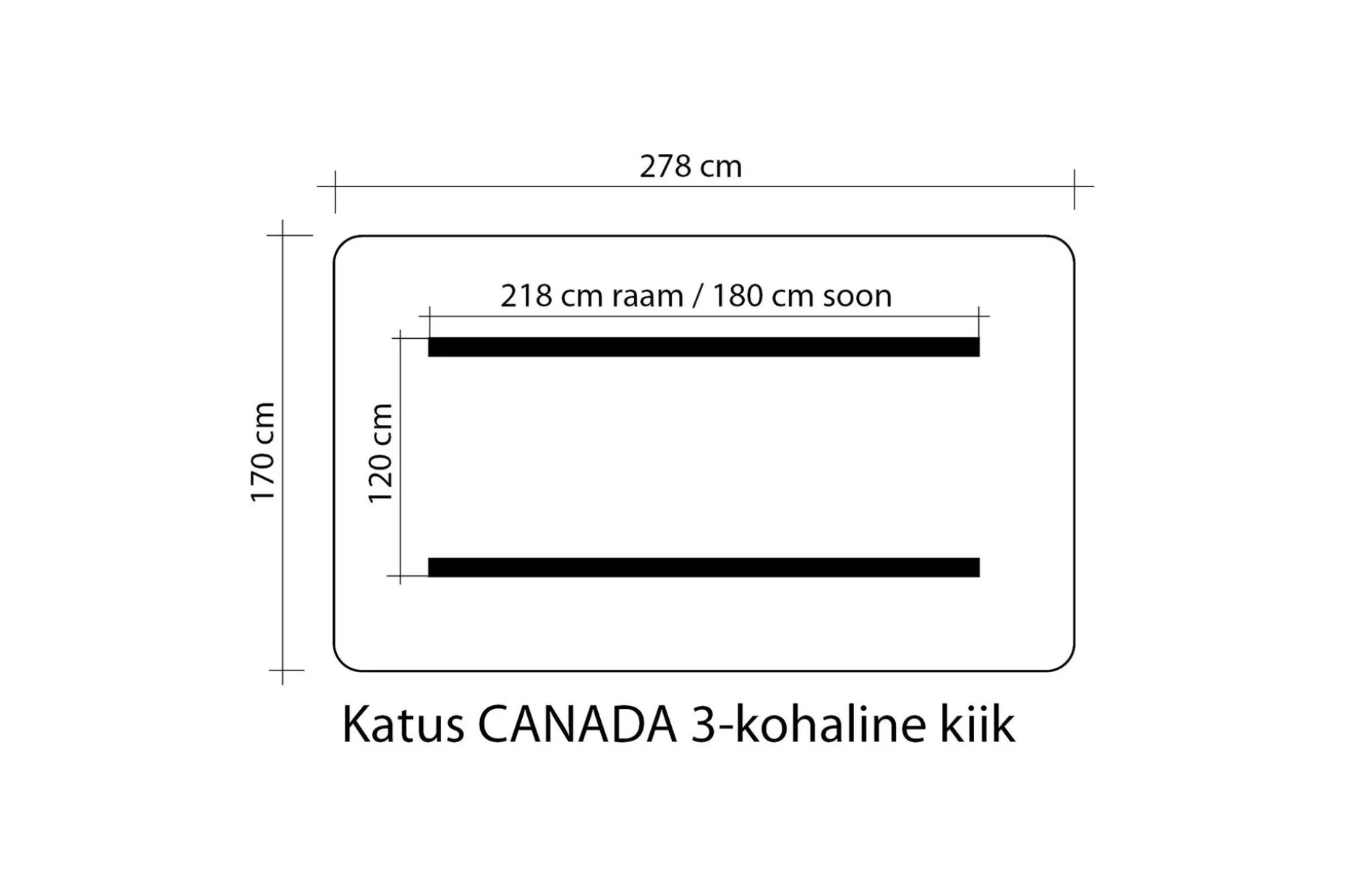 Canada Hammocktak 170x278 cm