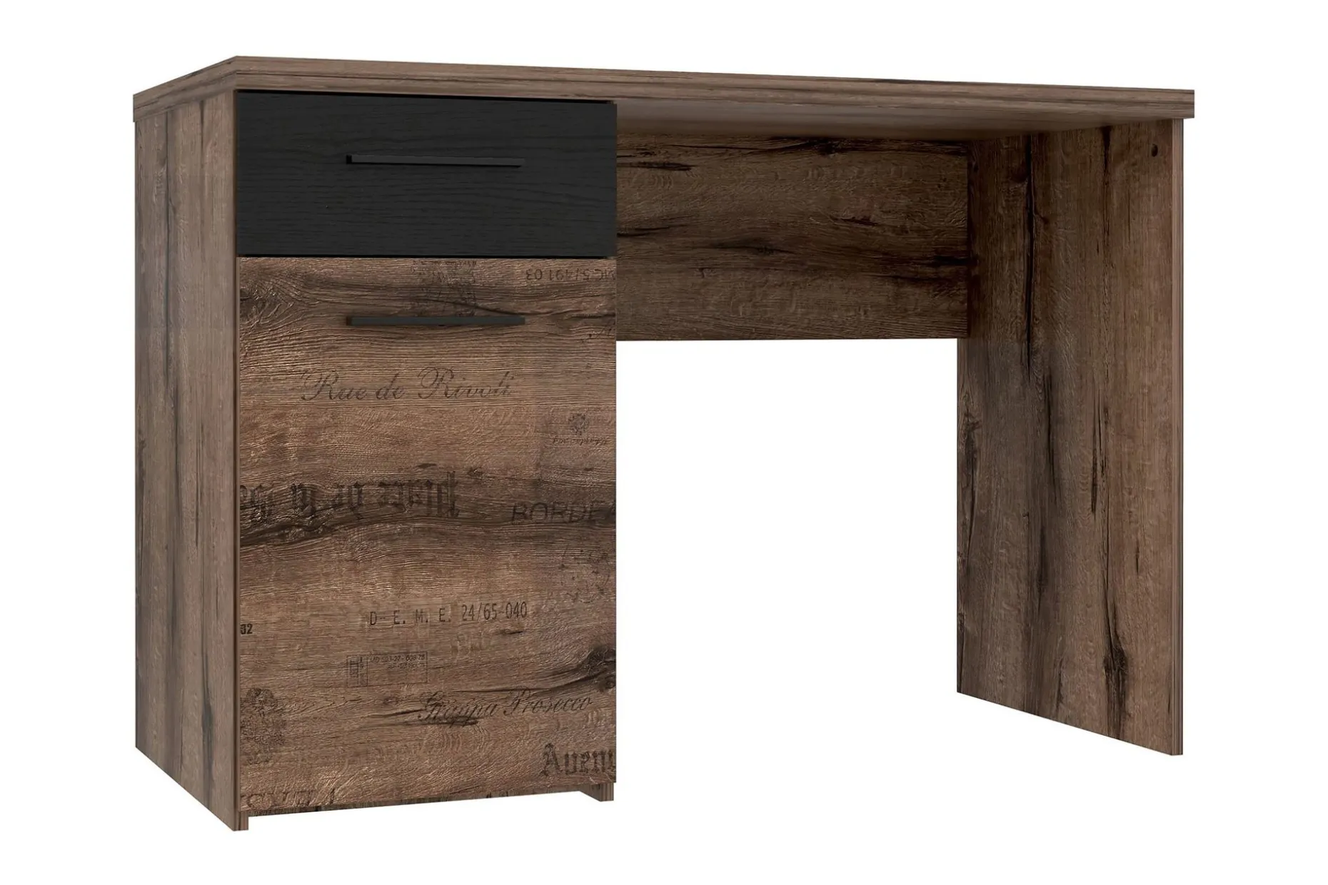 Cannop Skrivebord 110 cm med Oppbevaringsskuff + Skap
