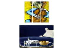 Canvasbilde Music 3-pk Flerfarget