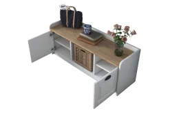 Caraway Skobenk 120x45 cm Hvit/Brun