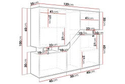Carbost Highboard White