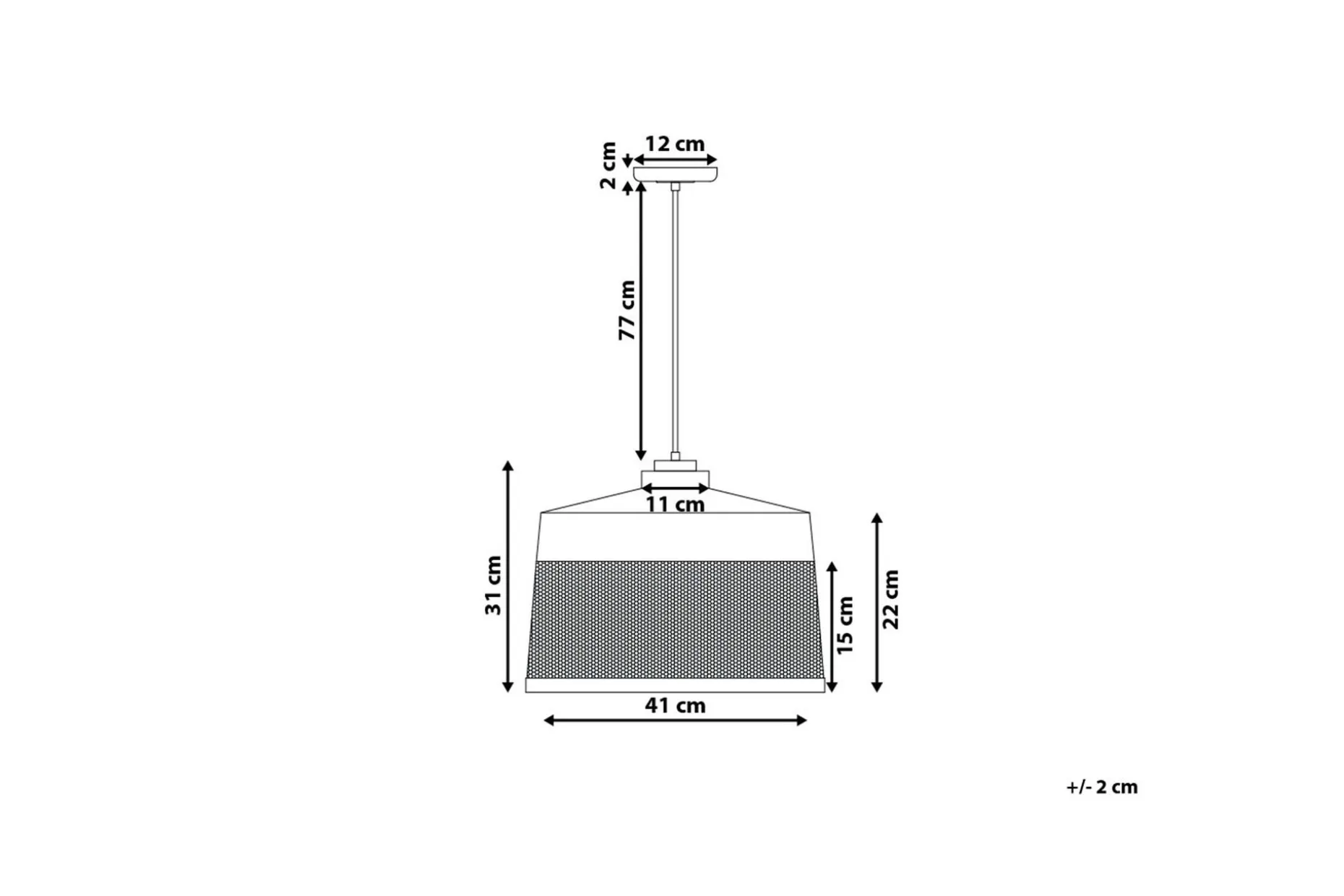 Cardener Taklampe 41 cm