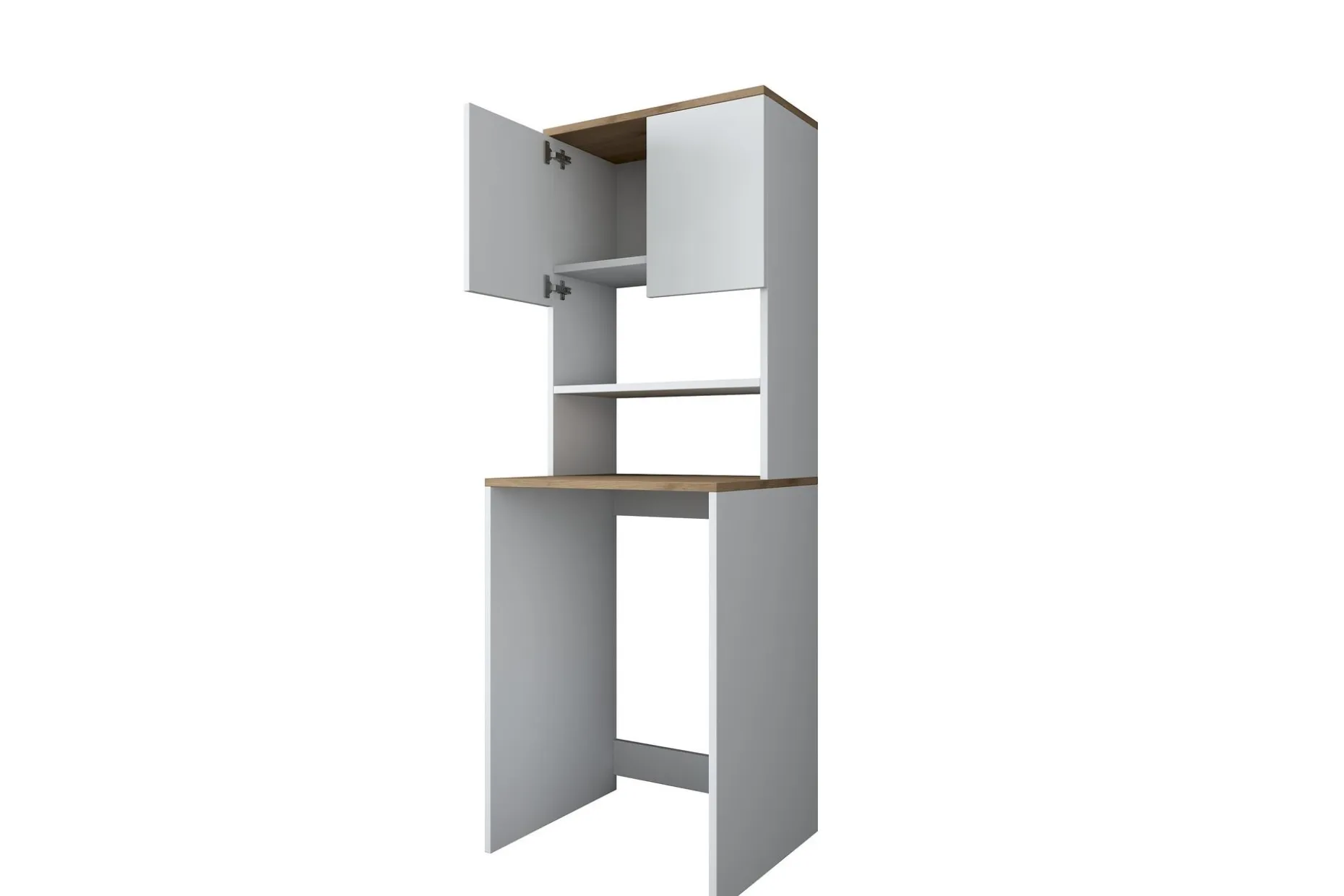 Caronti Baderomsskap 65x183,6 cm Hvit/Brun
