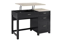 Carver Skrivebord 120 cm Svart