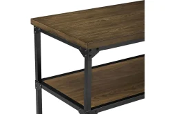Cassy Konsollbord 121,9 cm Svart/Mørkebrun