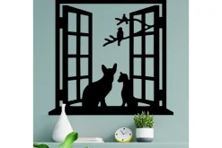 Cat In The Window Veggdekor