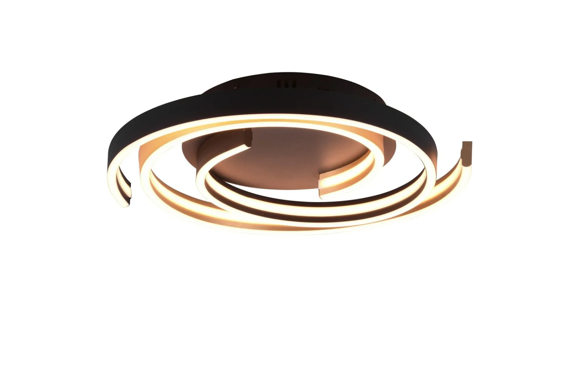 Caya LED-Taklampe Mattmessing