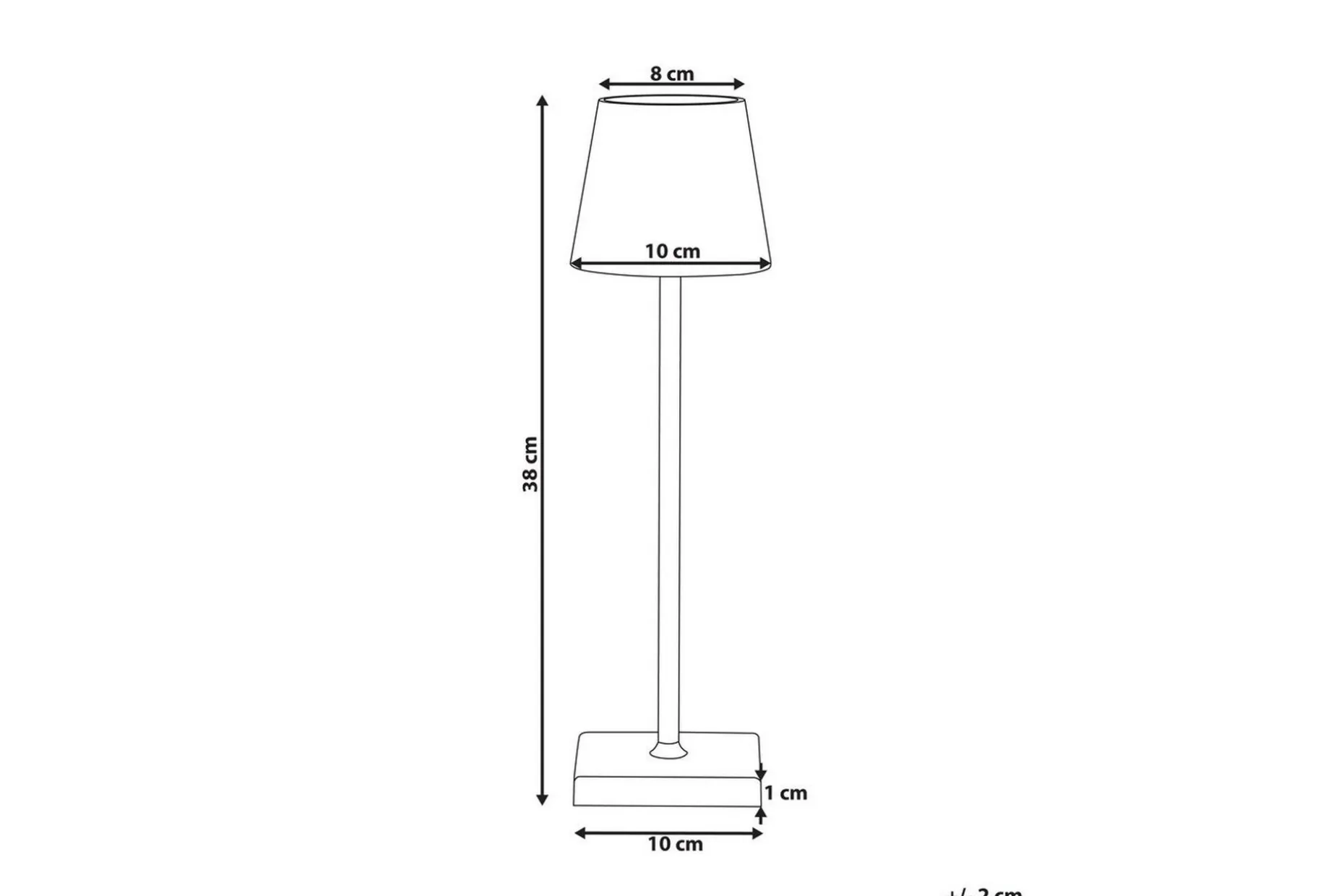 Cebrai LED Bordlampe 38 cm
