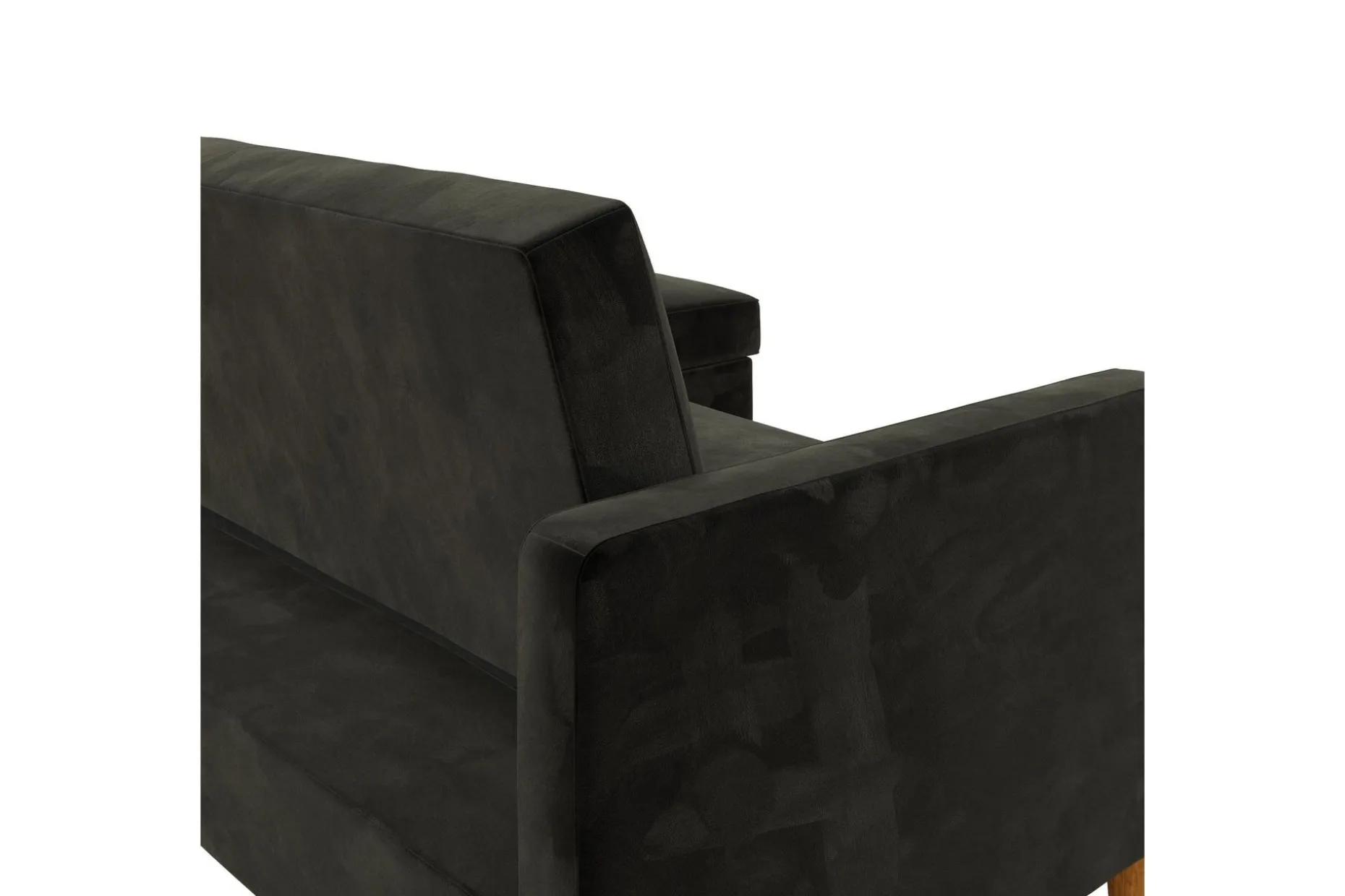 Celine 3-sits Divansovesofa Fløyel/Svart
